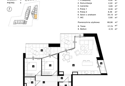 Mieszkanie w inwestycji: Cisha Apartamenty Dziwnów