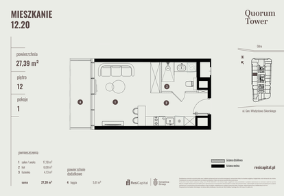 Mieszkanie w inwestycji: Quorum Tower