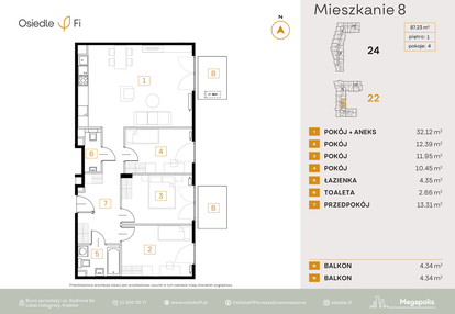 Mieszkanie w inwestycji: Osiedle Fi bud. 22, 24