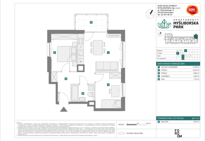 Mieszkanie w inwestycji: Apartamenty Myśliborska Park