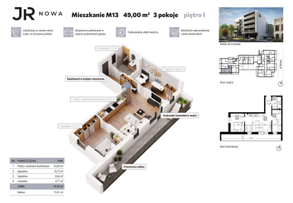 Mieszkanie w inwestycji: JR Nowa