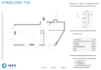 Mieszkanie w inwestycji: Strzelców 28