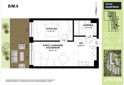 Mieszkanie w inwestycji: Triton Kampinos III