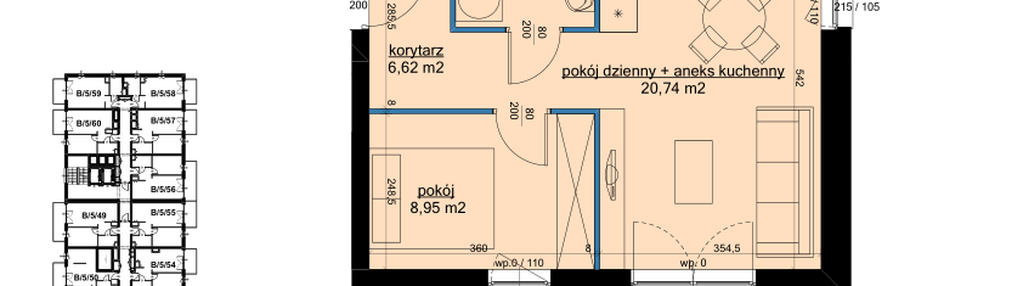 Mieszkanie w inwestycji: Osiedle Hawelańska etap III - bud. B