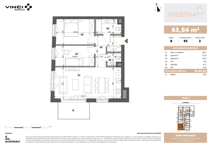 Mieszkanie w inwestycji: Srebrna 5