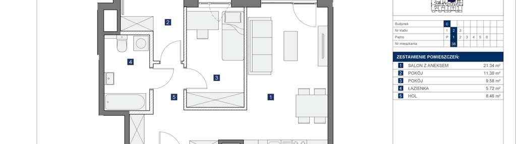 Mieszkanie w inwestycji: Osiedle Bokserska 71 Etap 2 Faza 2