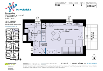 Mieszkanie w inwestycji: Osiedle Hawelańska etap III - bud. B