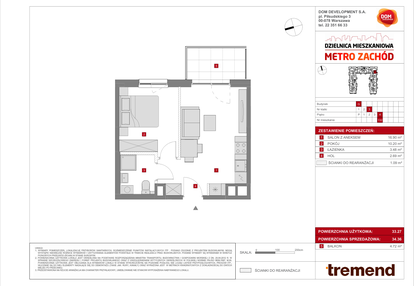 Mieszkanie w inwestycji: Dzielnica Mieszkaniowa Metro Zachód - etap 8