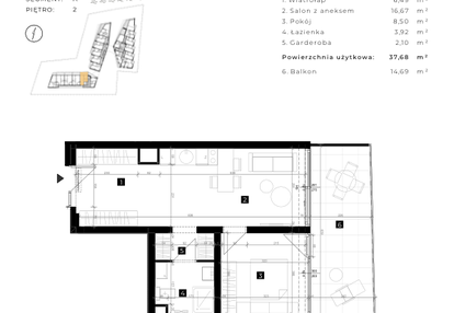 Mieszkanie w inwestycji: Cisha Apartamenty Dziwnów