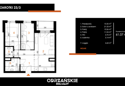 Mieszkanie w inwestycji: Odrzańskie Bulvary