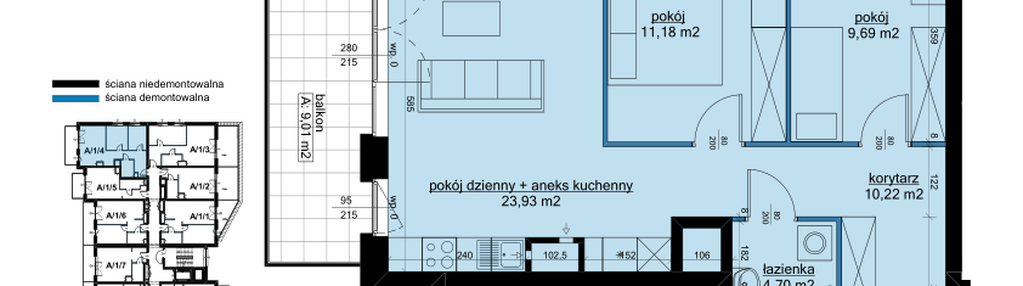 Mieszkanie w inwestycji: Osiedle Hawelańska etap III - bud. A