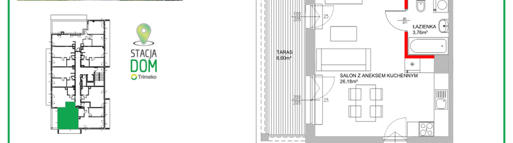 Mieszkanie w inwestycji: Stacja Dom etap VI