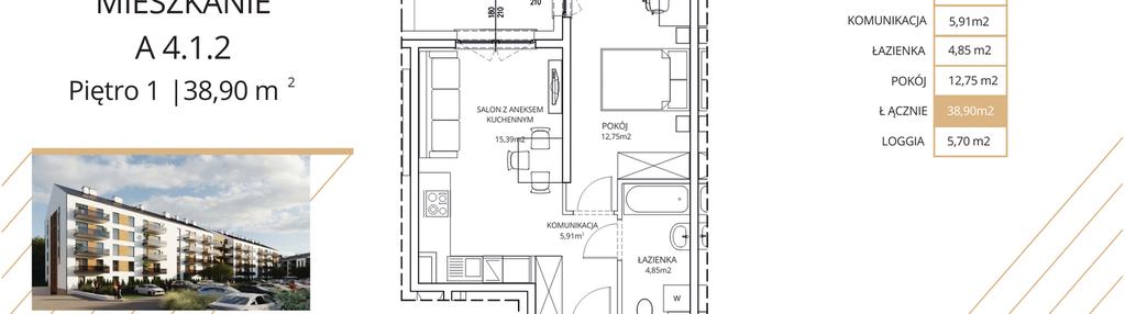 Mieszkanie w inwestycji: Apartamenty Nowe Miasto