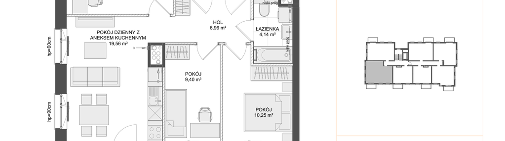 Mieszkanie w inwestycji: Osiedle Przy Błoniach 3 etap III