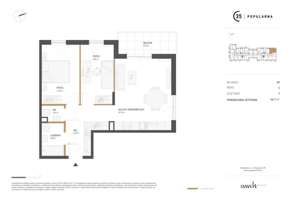 Mieszkanie w inwestycji: Popularna 35