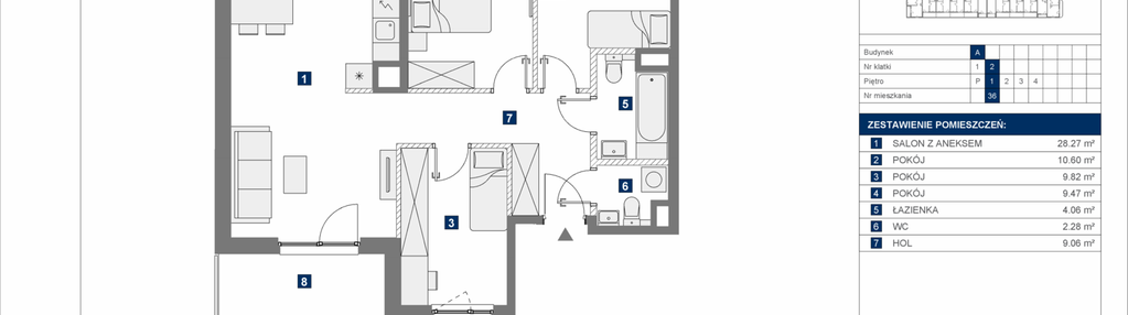 Mieszkanie w inwestycji: Mokotów Sportowy 3.1