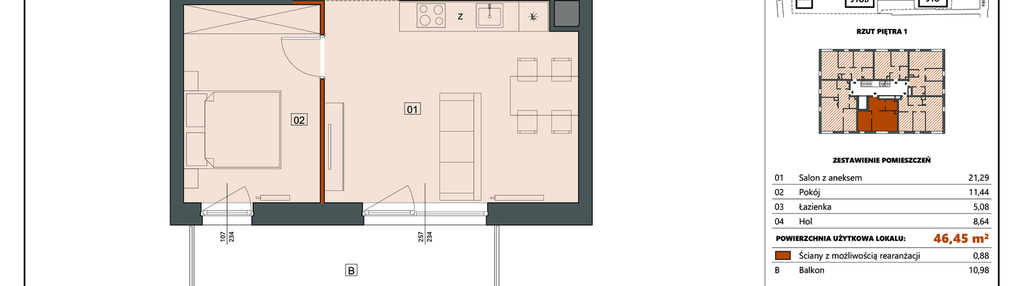 Mieszkanie w inwestycji: Ogrody Andersena