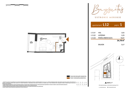 Mieszkanie w inwestycji: Baysuites