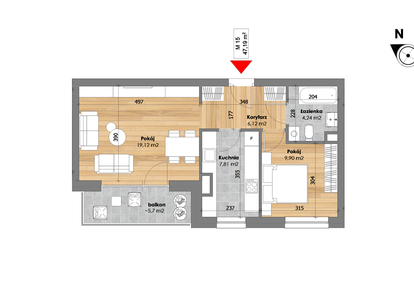 Mieszkanie w inwestycji: Przy Kochanowskiego