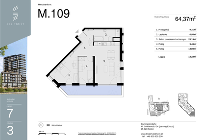 Mieszkanie w inwestycji: Sky Trust etap II