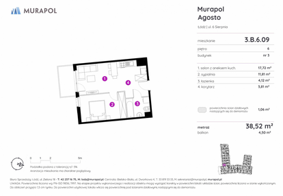 Mieszkanie w inwestycji: Murapol Agosto