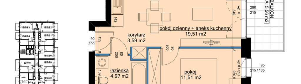 Mieszkanie w inwestycji: Osiedle Hawelańska etap III - bud. B