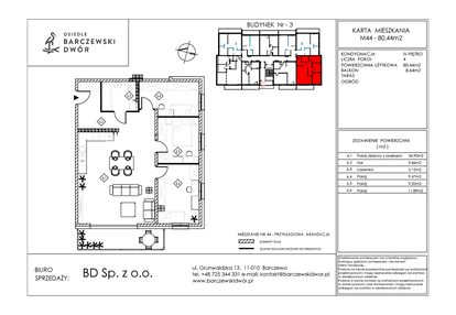 Mieszkanie w inwestycji: Osiedle Barczewski Dwór etap III
