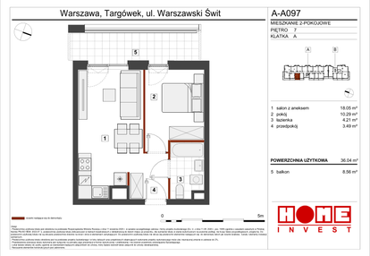 Mieszkanie w inwestycji: Warszawski Świt etap VII