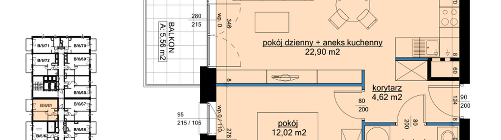 Mieszkanie w inwestycji: Osiedle Hawelańska etap III - bud. B