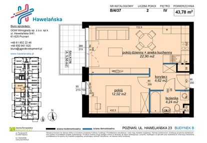 Mieszkanie w inwestycji: Osiedle Hawelańska etap III - bud. B