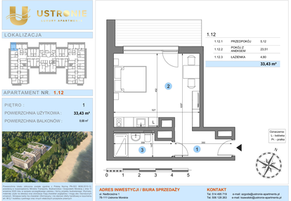 Mieszkanie w inwestycji: Ustronie Luxury Apartments