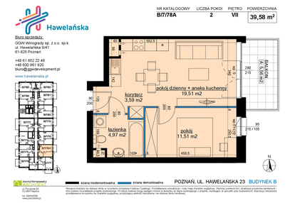 Mieszkanie w inwestycji: Osiedle Hawelańska etap III - bud. B