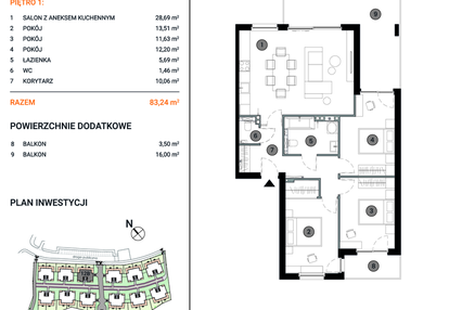 Mieszkanie w inwestycji: Wille Miejskie Lekcyjna