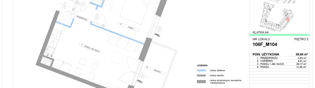 Mieszkanie w inwestycji: Miasteczko Jutrzenki Dzielnica Hortensji