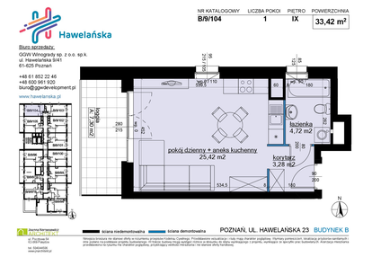 Mieszkanie w inwestycji: Osiedle Hawelańska etap III - bud. B