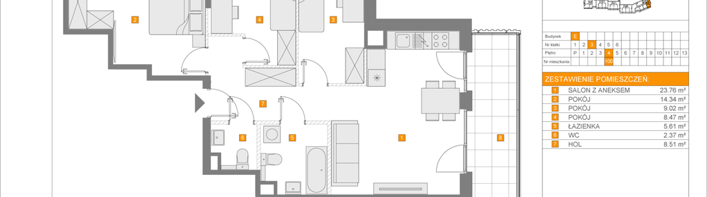 Mieszkanie w inwestycji: Apartamenty Literacka etap 2.2