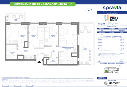 Mieszkanie w inwestycji: Osiedle przy Unii etap III