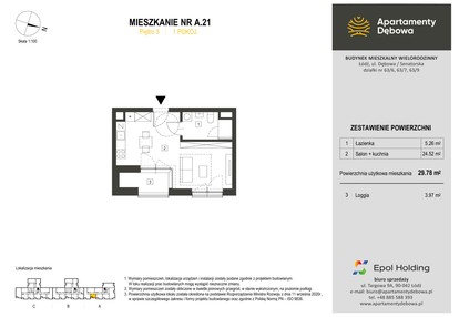 Mieszkanie w inwestycji: Apartamenty Dębowa