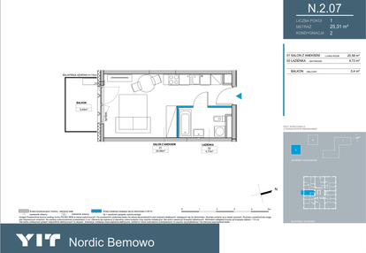 Mieszkanie w inwestycji: Nordic Bemowo - etap III