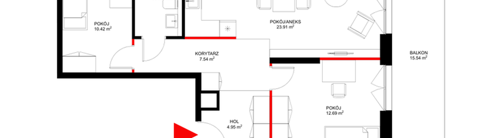 Mieszkanie w inwestycji: INSPIRE ETAP V – bud. F, G