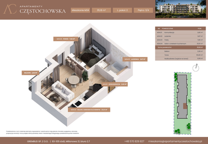 Mieszkanie w inwestycji: Apartamenty Częstochowska