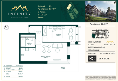 Mieszkanie w inwestycji: Infinity Mountain Resort