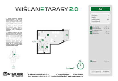 Mieszkanie w inwestycji: Wiślane Tarasy 2.0 budynek C
