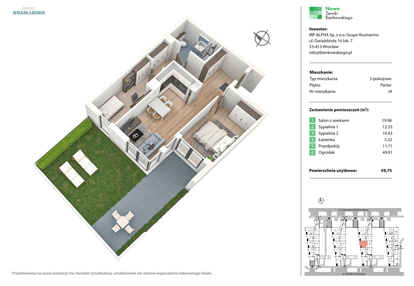Mieszkanie w inwestycji: Nowe Żerniki Bieńkowskiego etap II