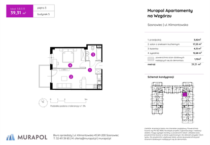 Mieszkanie w inwestycji: Murapol Apartamenty na Wzgórzu - bud. 4 i 5