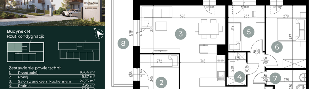 Mieszkanie w inwestycji: Korczaka Apartamenty