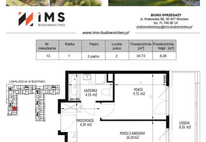 Mieszkanie w inwestycji: Krakowskie Tarasy etap V