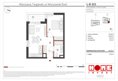 Mieszkanie w inwestycji: Warszawski Świt etap XII