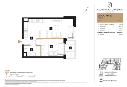 Mieszkanie w inwestycji: Konwiktorska Residence