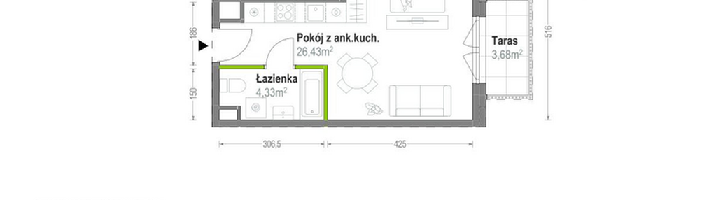 Mieszkanie w inwestycji: Głębocka Vita